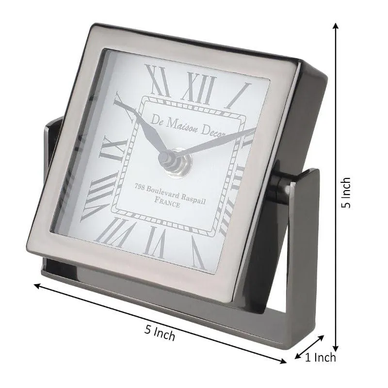 Curae Table Clock - Black