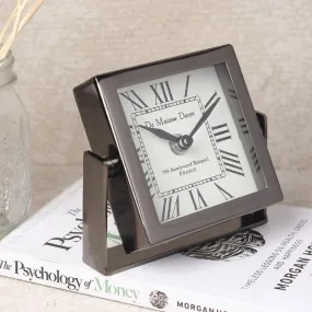 Curae Table Clock - Black