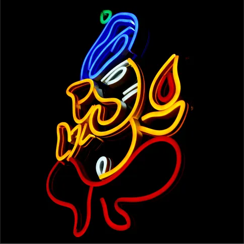 Divine Ganesha Neon Signs - Buy Online at Neonwale.in