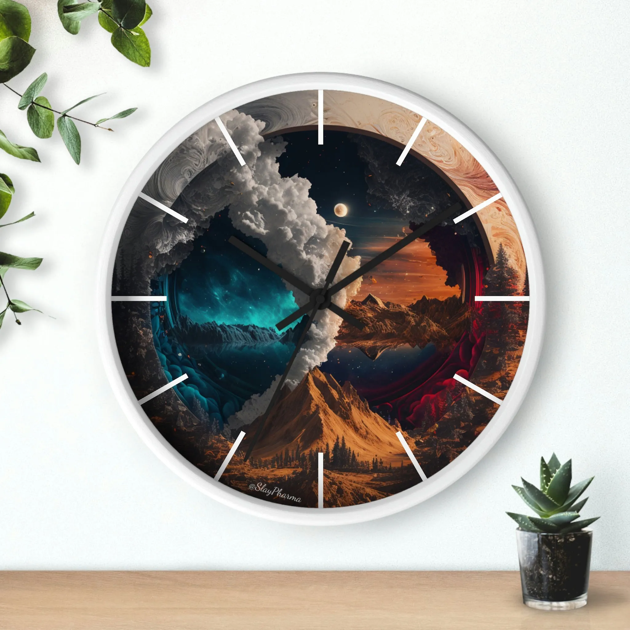 Duality Wall Clock #3 w/ lines