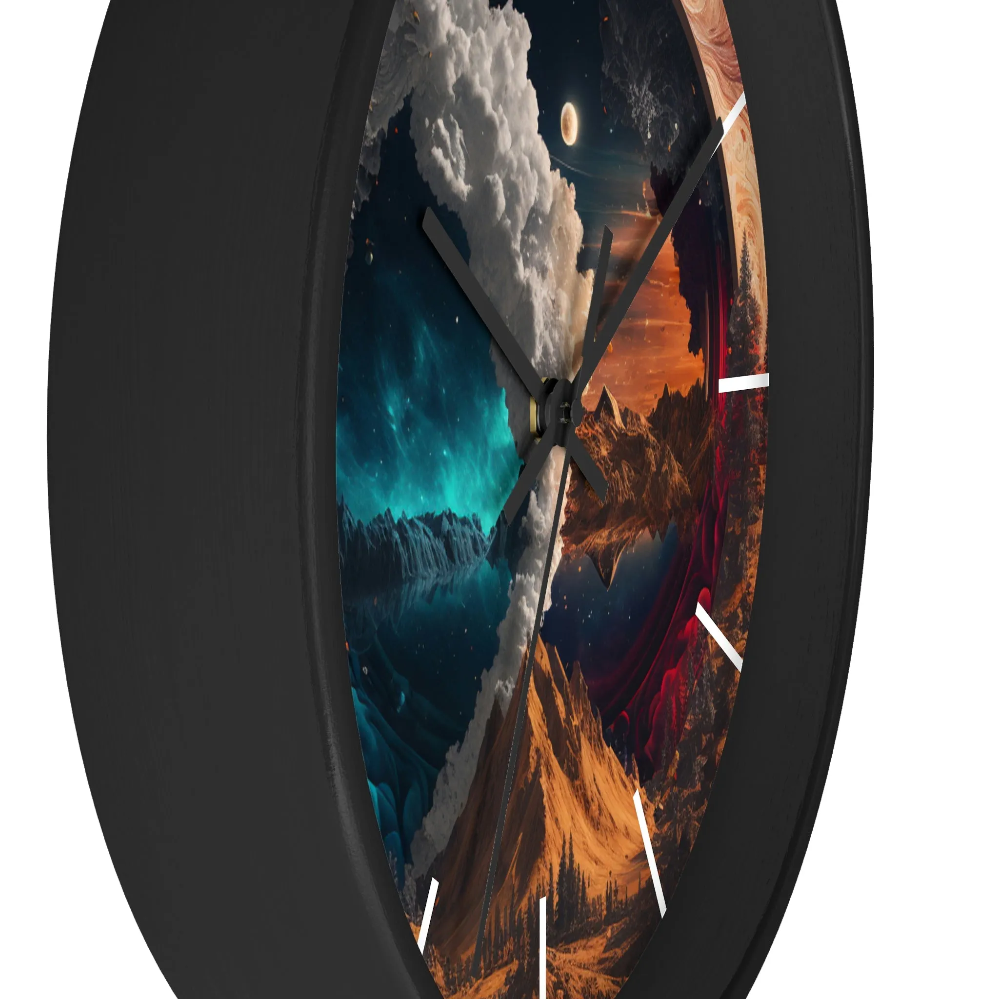 Duality Wall Clock #3 w/ lines