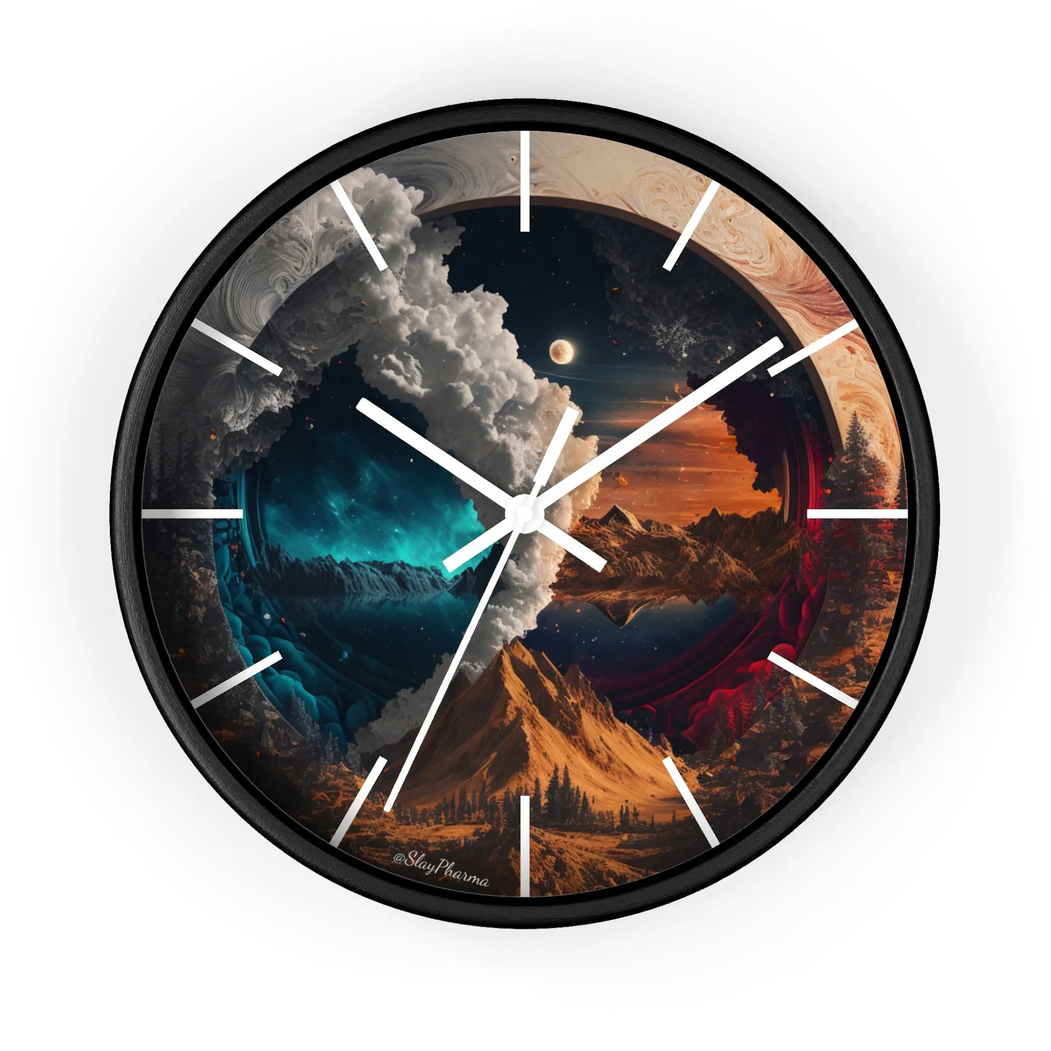 Duality Wall Clock #3 w/ lines