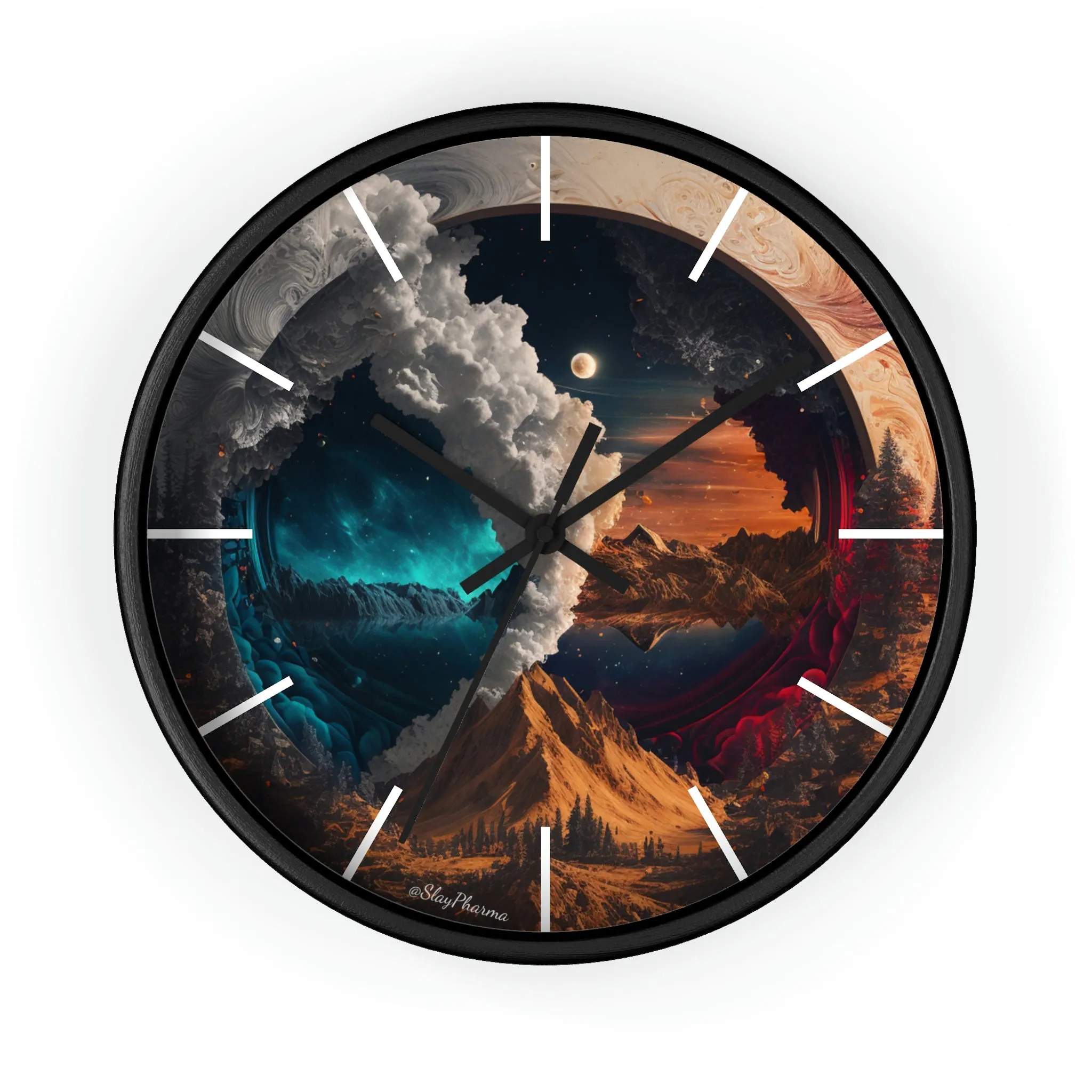 Duality Wall Clock #3 w/ lines