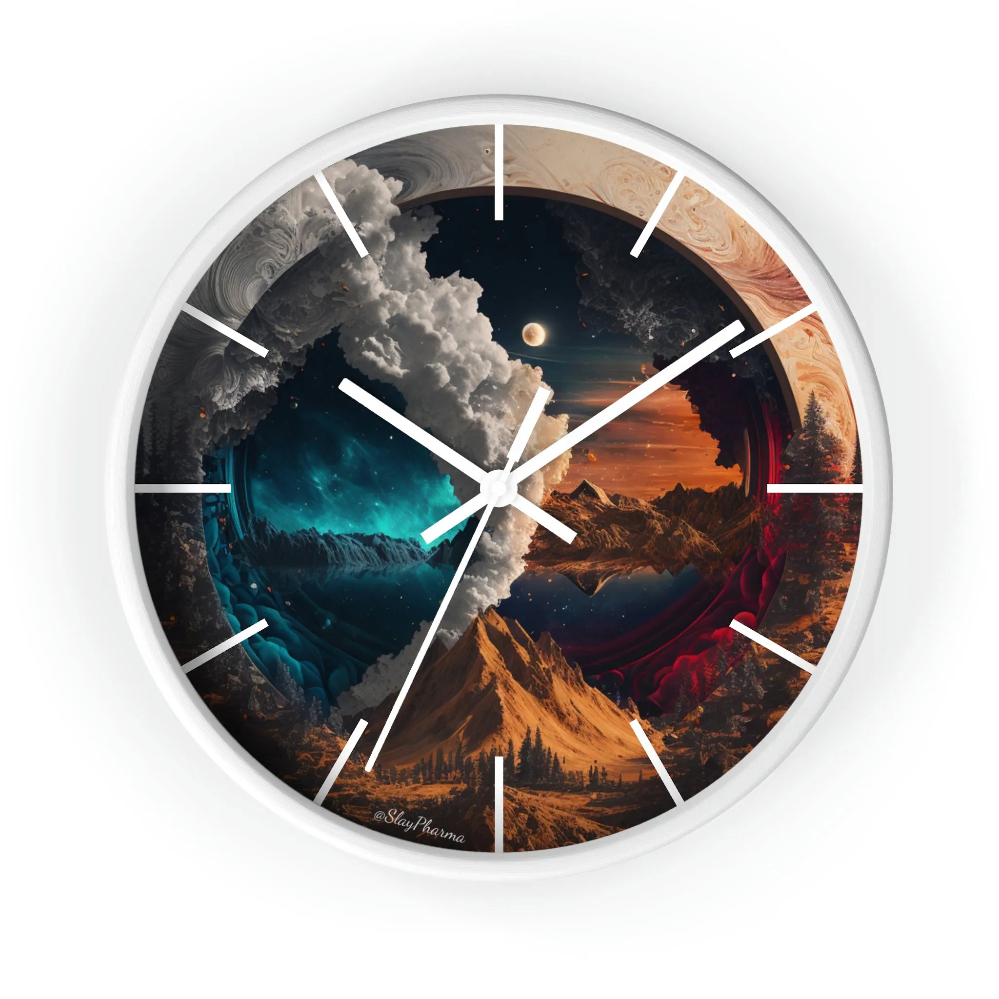 Duality Wall Clock #3 w/ lines