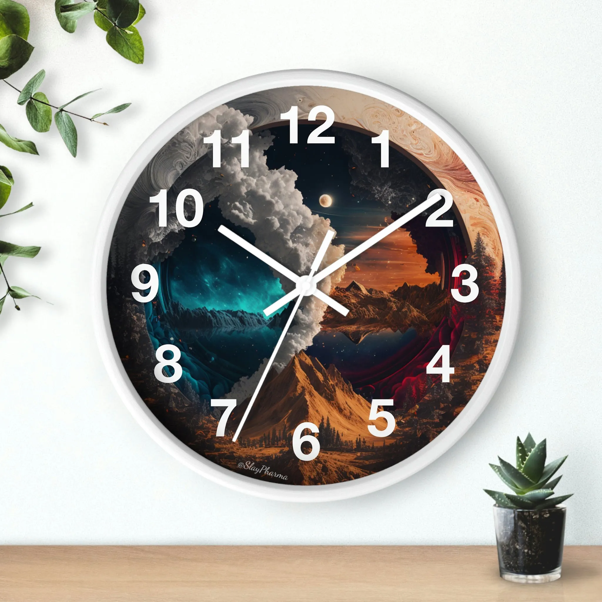 Duality Wall Clock #3 w/ numbers