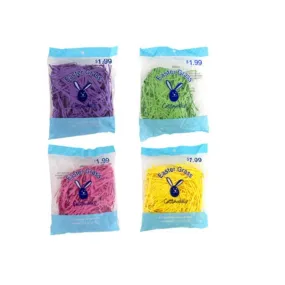 Easter Basket Filler - Shredded Paper, 4 Colors - One Random Per Order