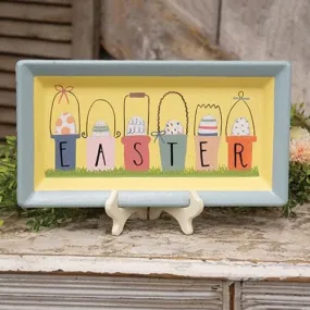 Easter Egg Buckets Rectangle Tray