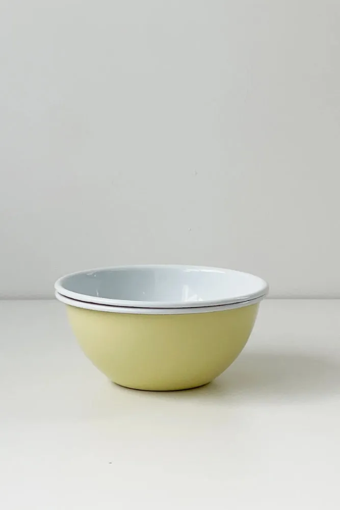 Enamel Bowl 16cm - Butter
