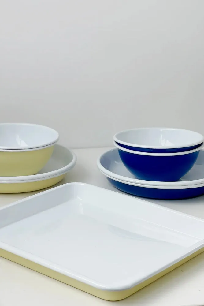 Enamel Bowl 16cm - Butter