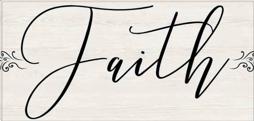 Faith with Accents | Inspirational Gallery Wrap Canvas Quotes | Various Sizes