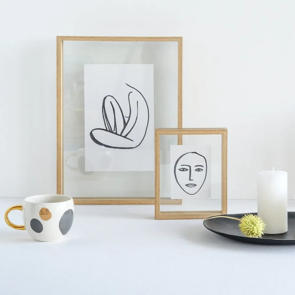 Floating Frame Aesthetic Natural 7x9