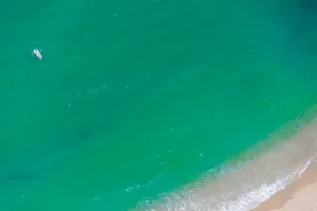 Floating in the Mediterranean