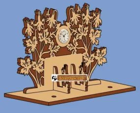 Floral Clock / Card Holder Pattern