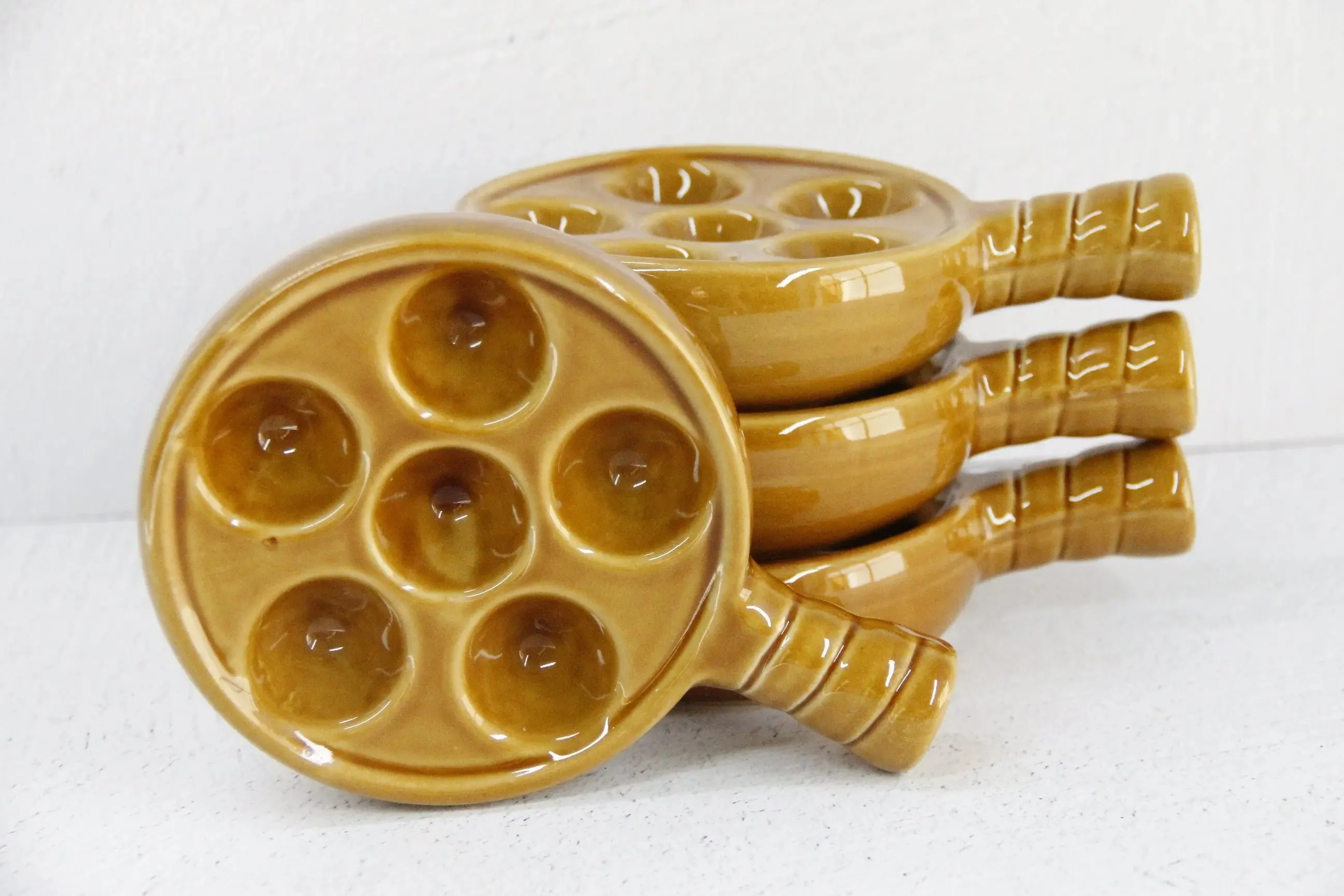 French Escargot Bowl | Vintage Baking Dish Set-4 Pcs.