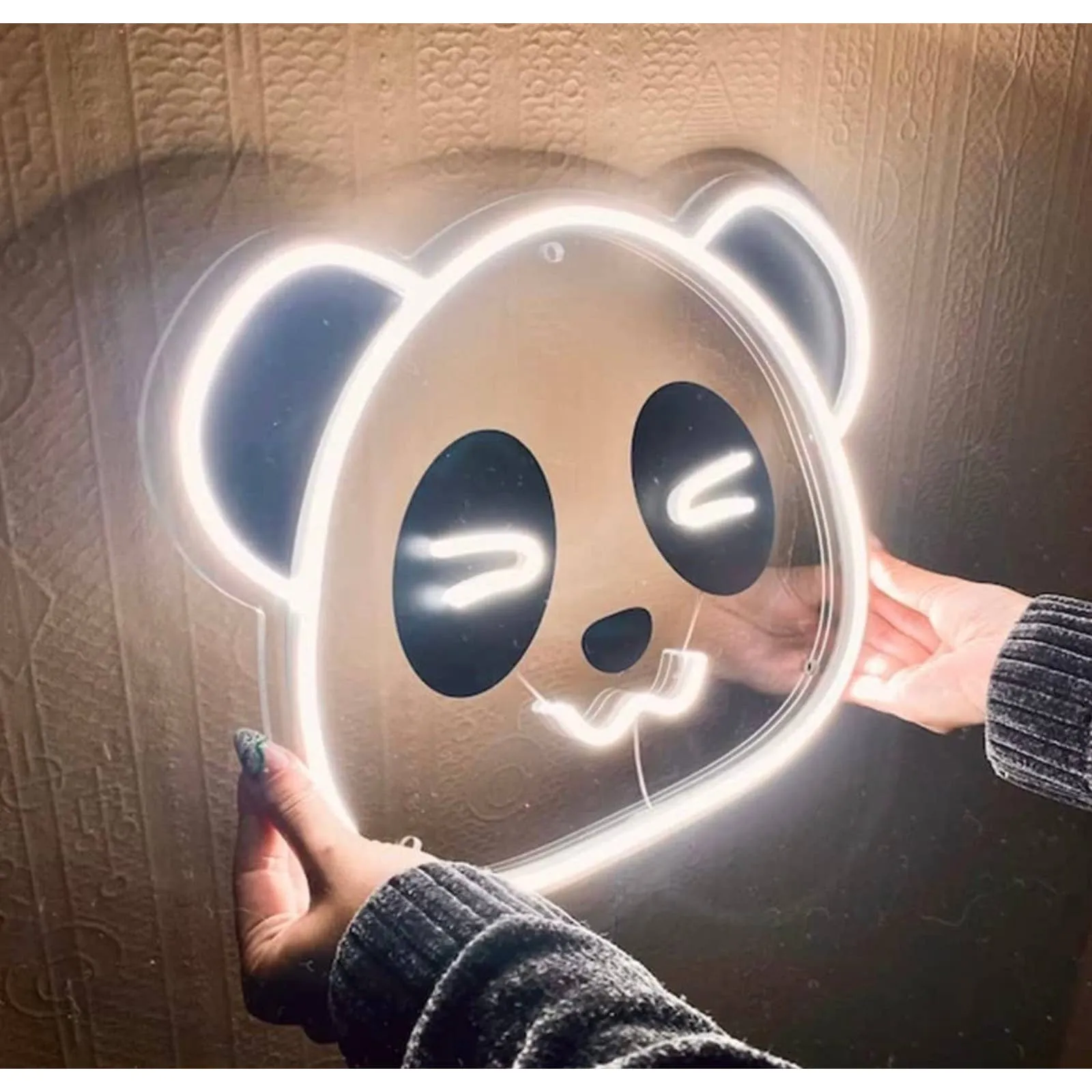 Fun Bright Happy Panda LED Night Light Anime Japan Room Wall Decoration