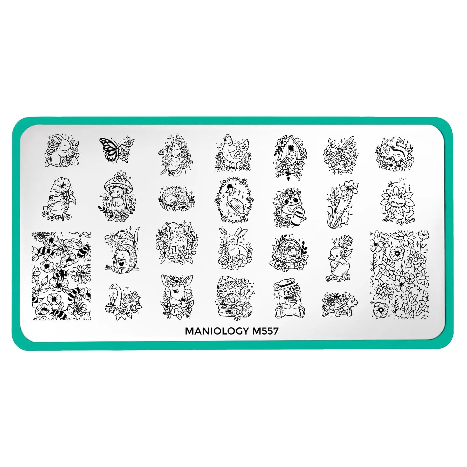 Garden Friends (M557) - Nail Stamping Plate