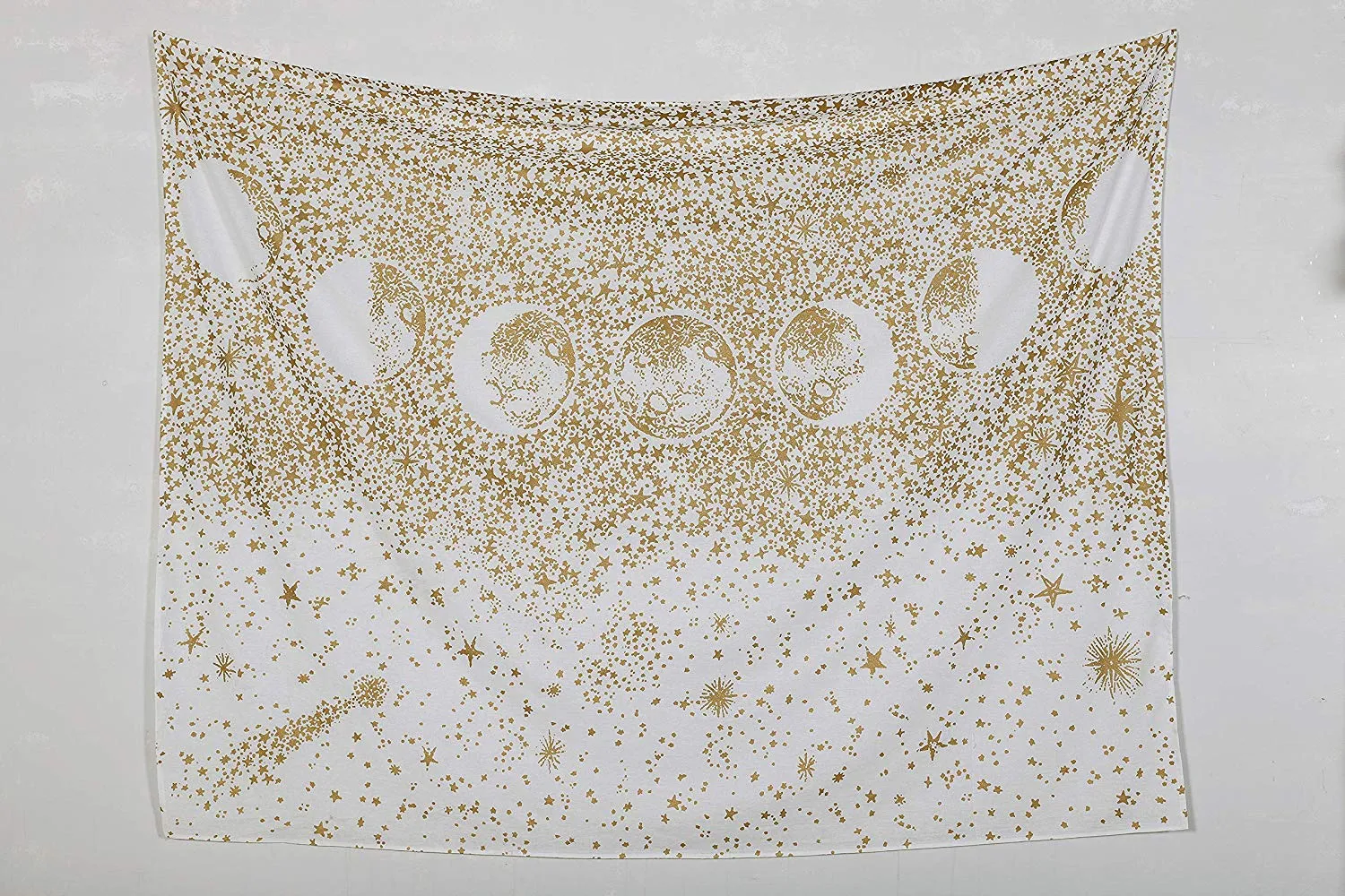 Gold Moon Phase Tapestry