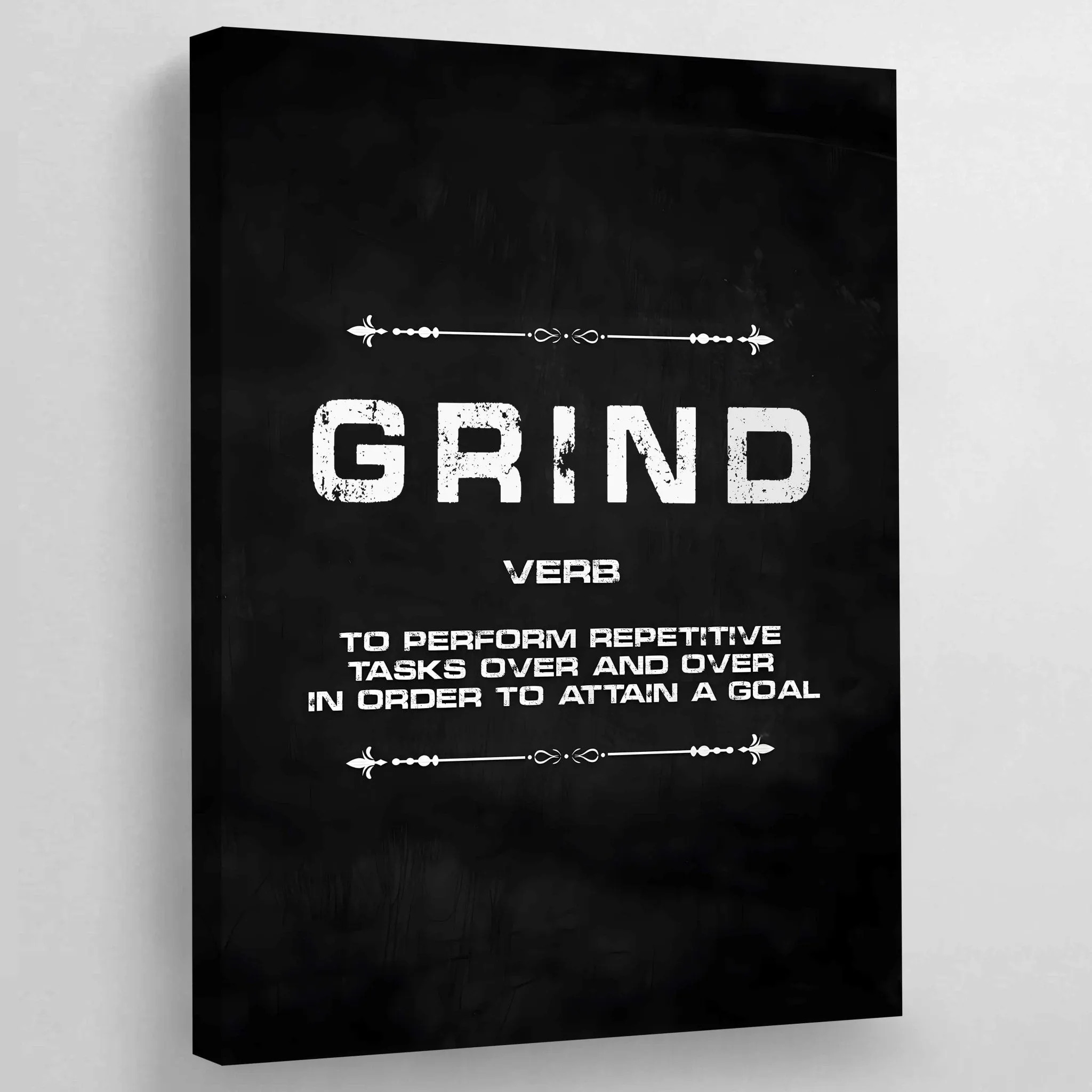 Grind Hustle Execution Wall Art