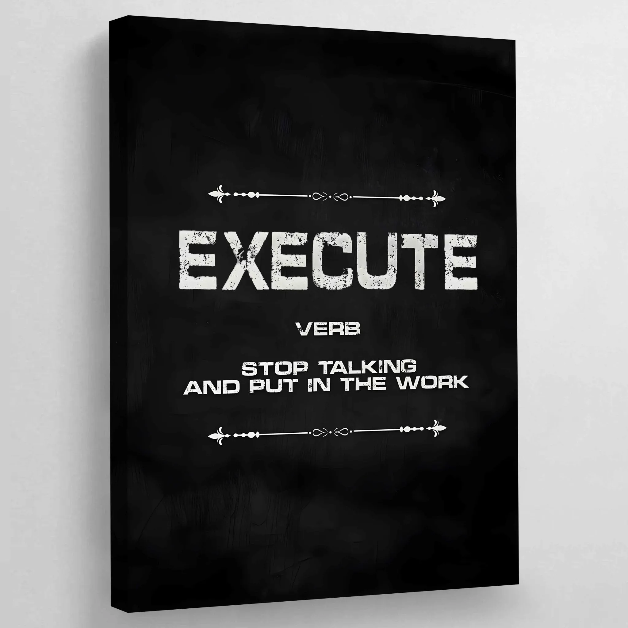 Grind Hustle Execution Wall Art
