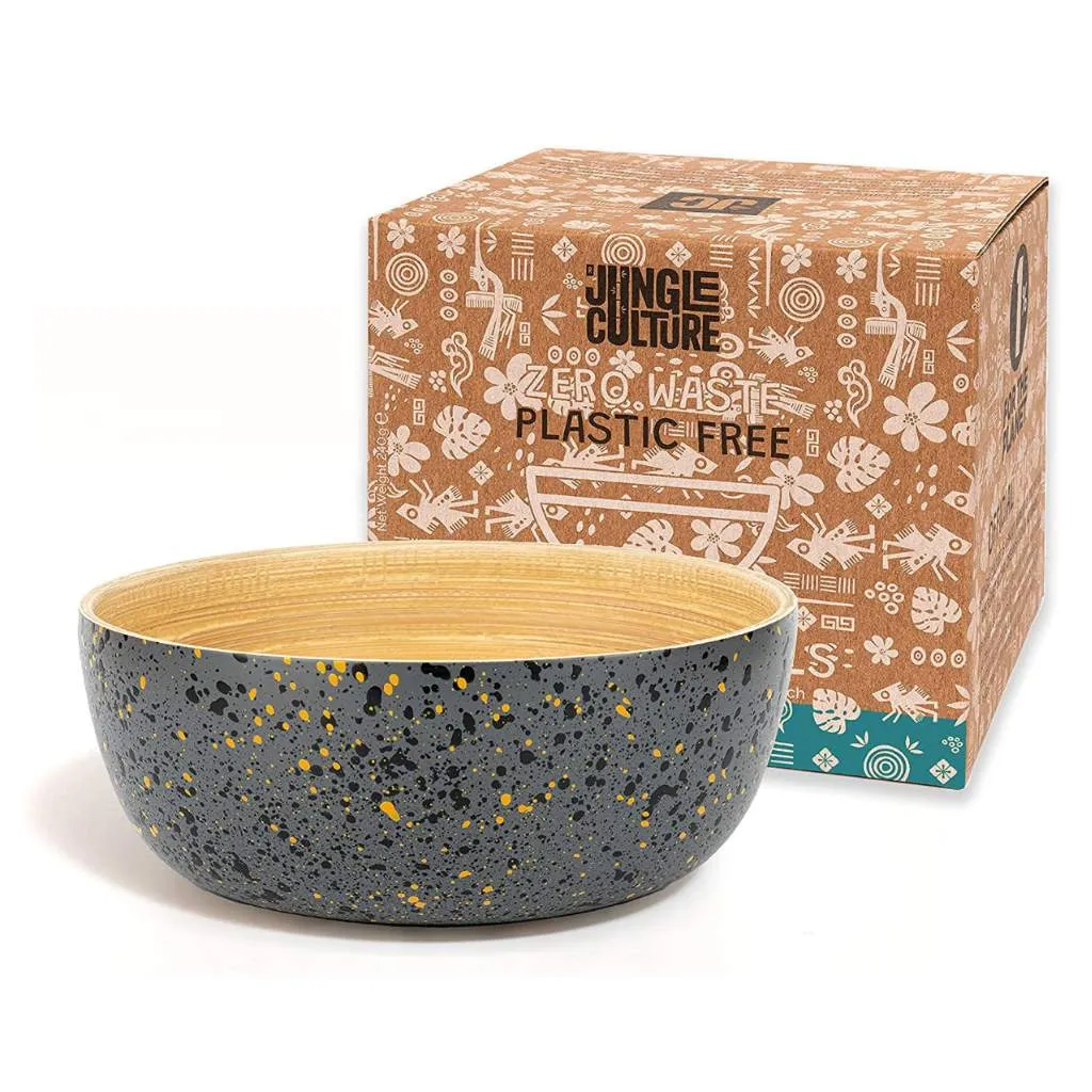Handcrafted Bamboo Serving Bowl (18cm Diameter)
