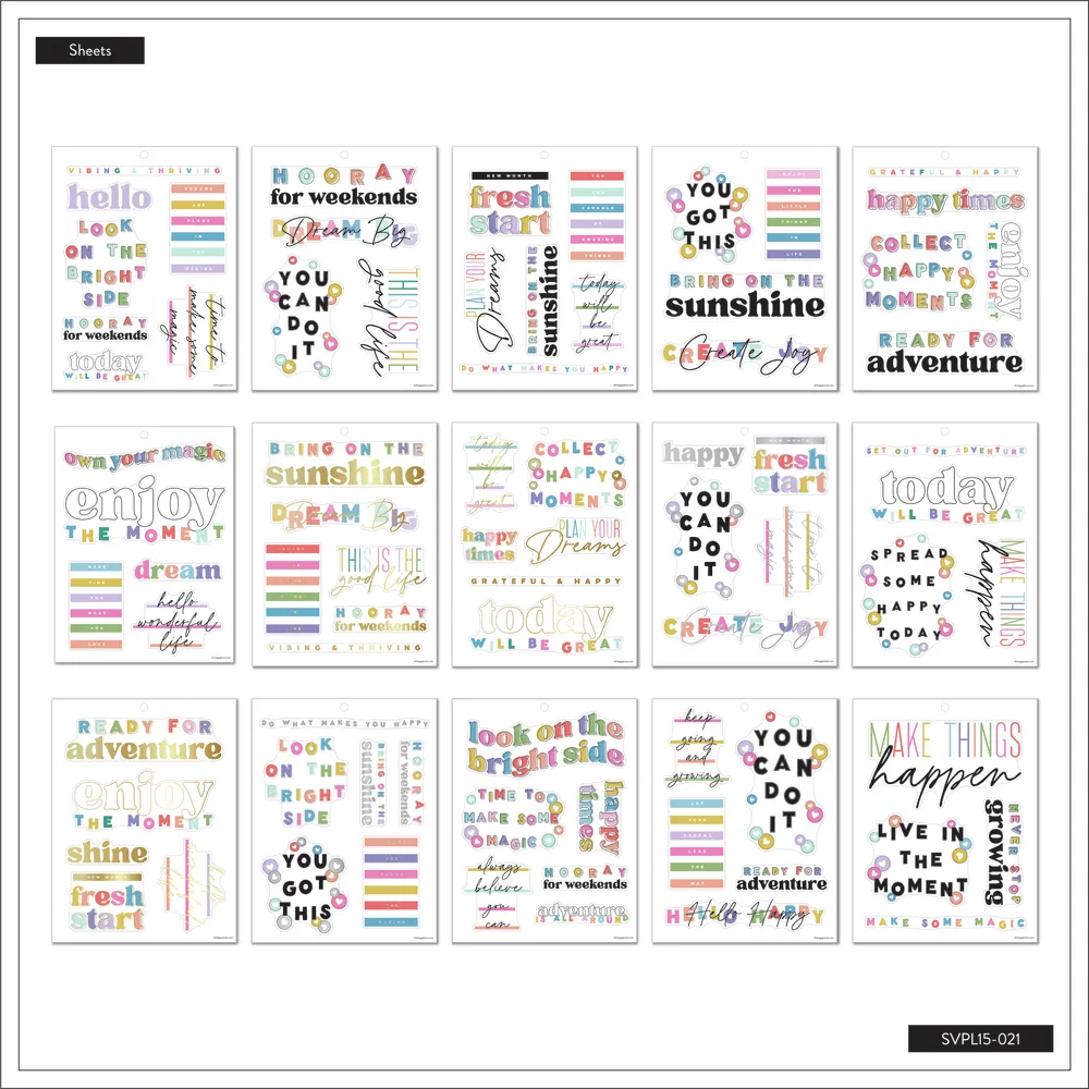 Happy Brights - Large Value Pack Stickers