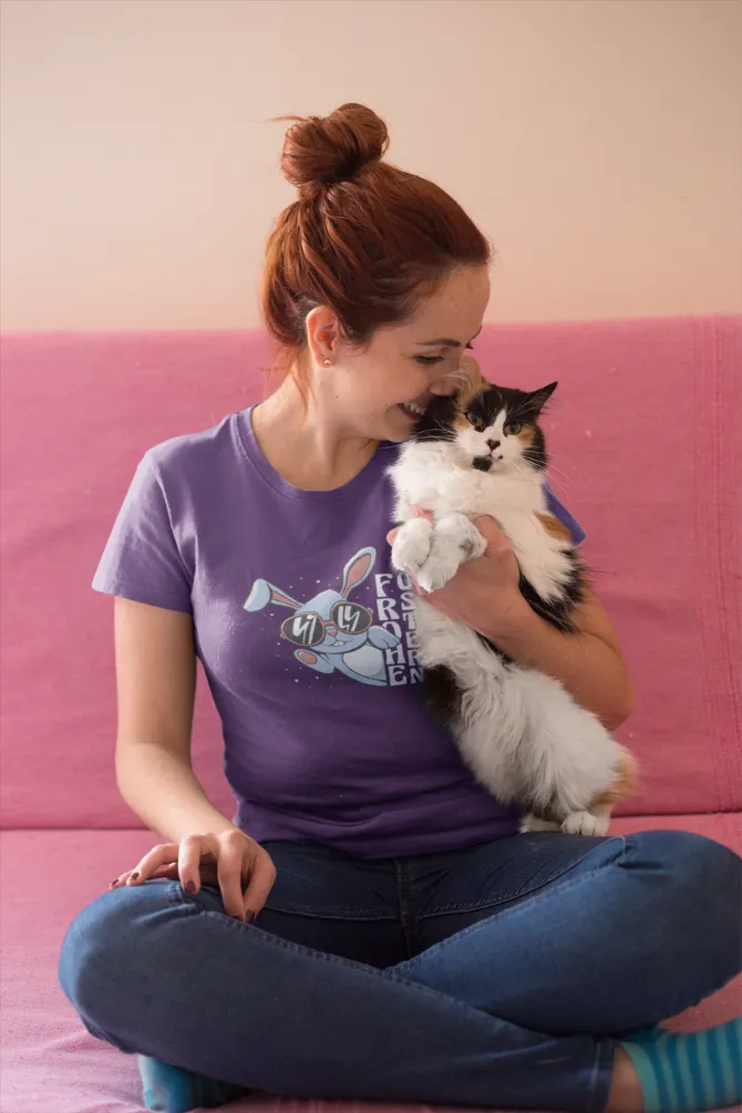Happy Easter In German Printed T-shirt for women