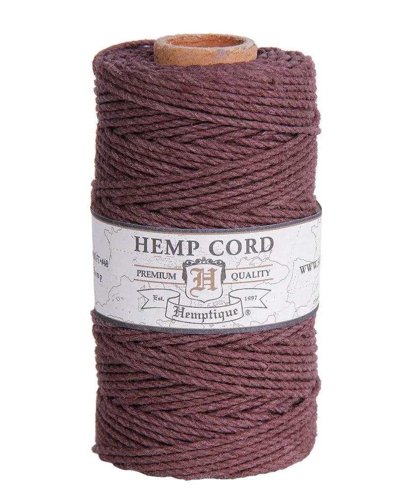 Hemptique Cord Spool #48, Dark Brown- 100g