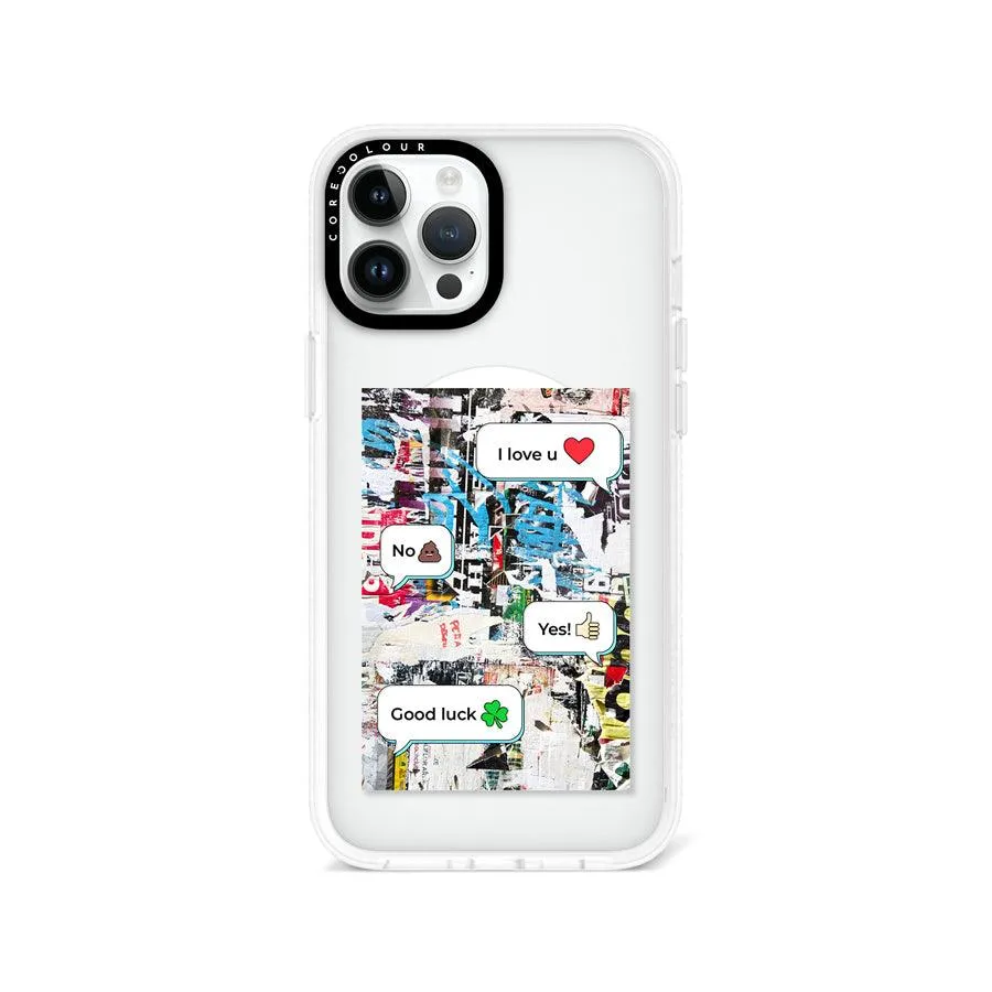 iPhone 12 Pro Max I Love U Dialogue Phone Case MagSafe Compatible