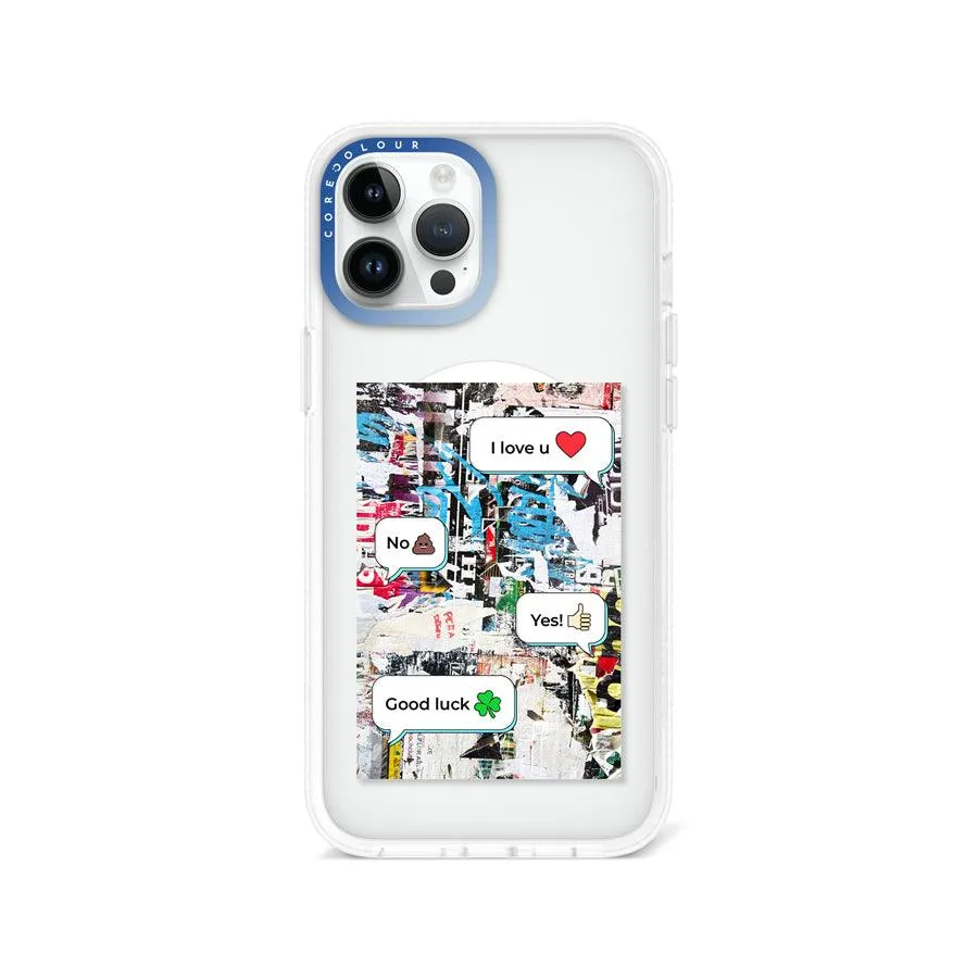 iPhone 12 Pro Max I Love U Dialogue Phone Case MagSafe Compatible