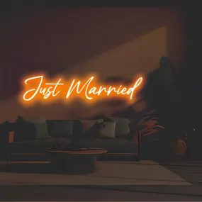 Just Married Neon Sign - Perfect Wedding Decor