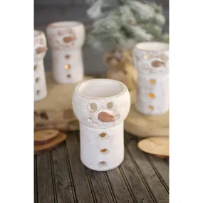Kalalou - CLAY SNOWMAN LUMINARY - H3962