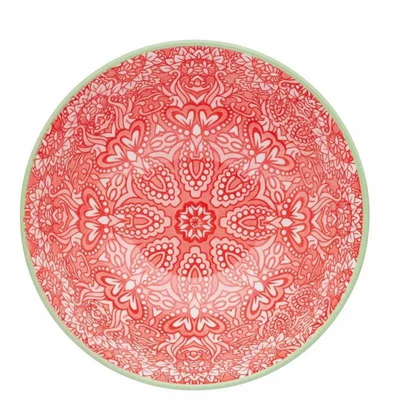 KitchenCraft Victorian Style Print Stoneware Serving Bowl | 6 x 3 inches