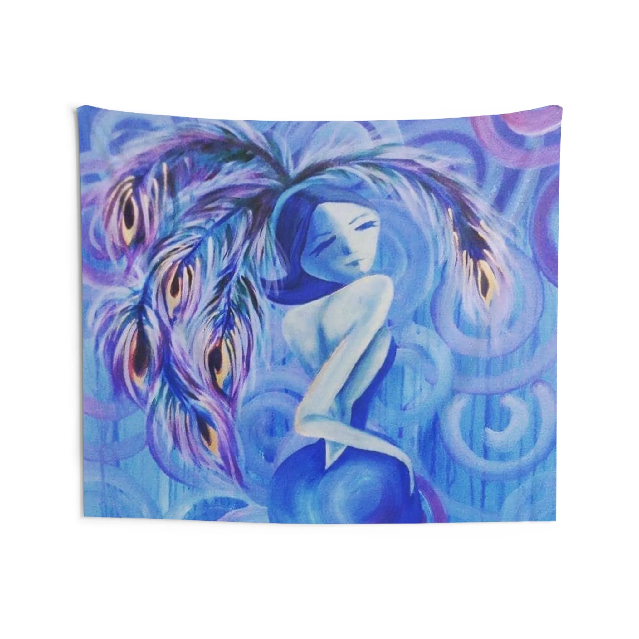 Lady Blue Wall Tapestries