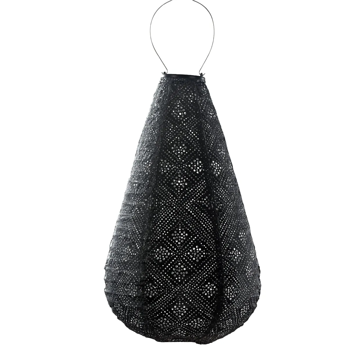 Lantern Drop 28cm - Dark Grey Topaz