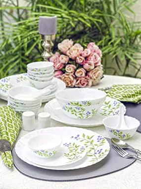 LaOpala Opalware Dinner Set - 47 Pieces, White
