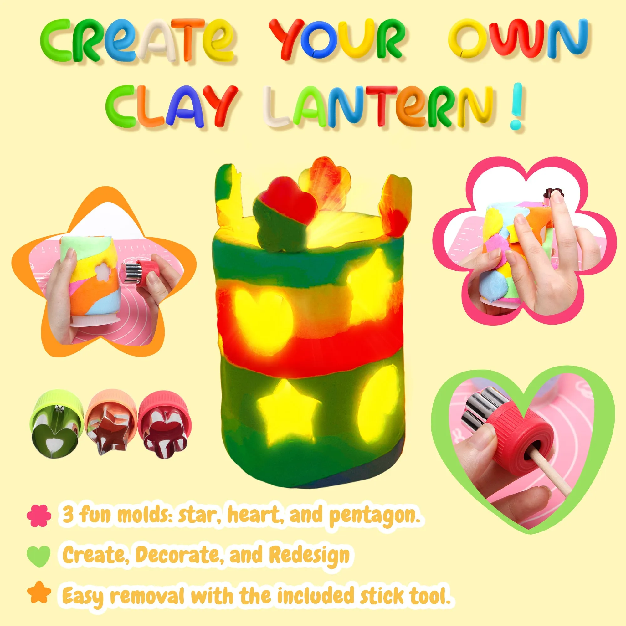 Light-up Clay Lanterns Making Set (CL-CLASSIC)