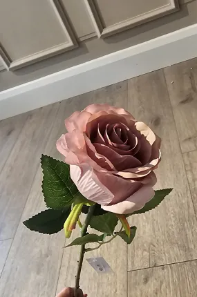 Lila Bud Rose Stem Dusty Pink