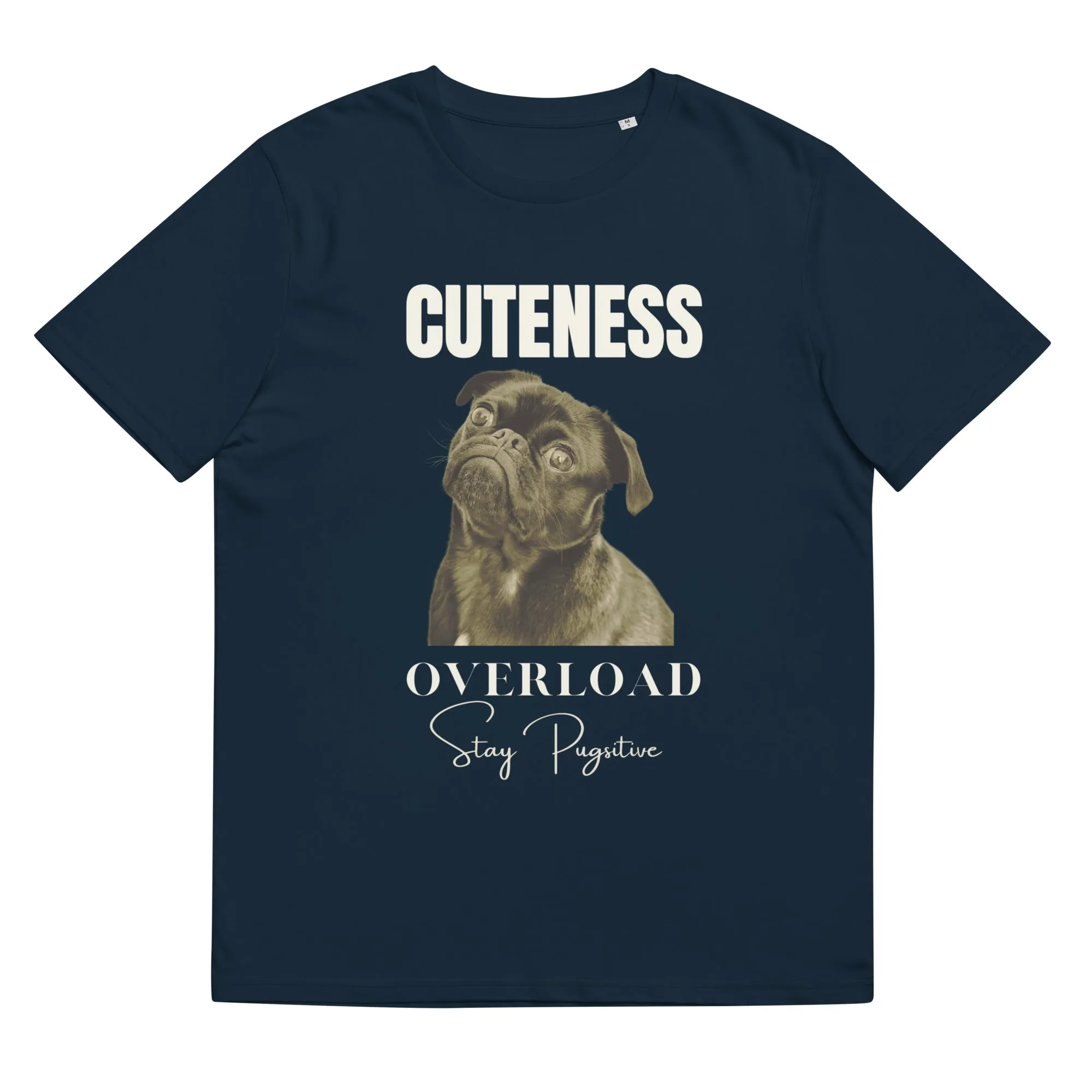 Love Pugs, unisex organic cotton t-shirt