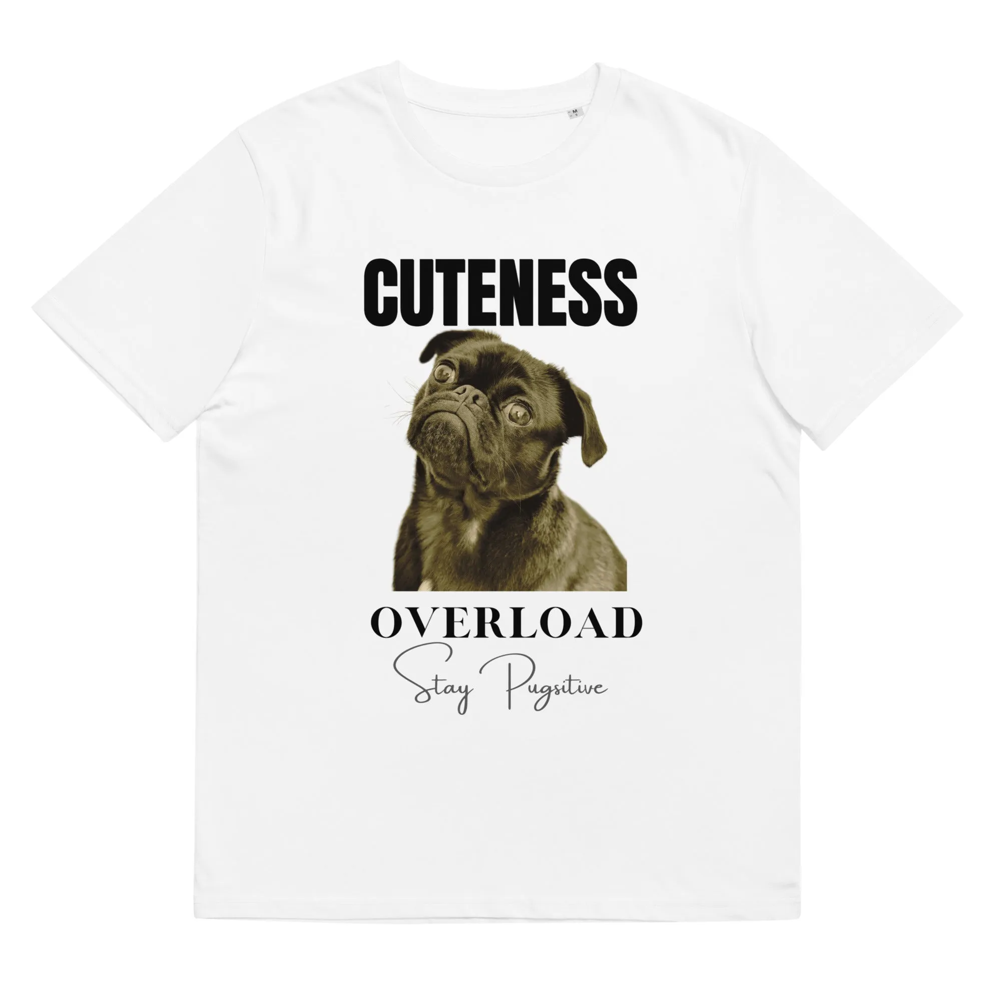 Love Pugs, unisex organic cotton t-shirt