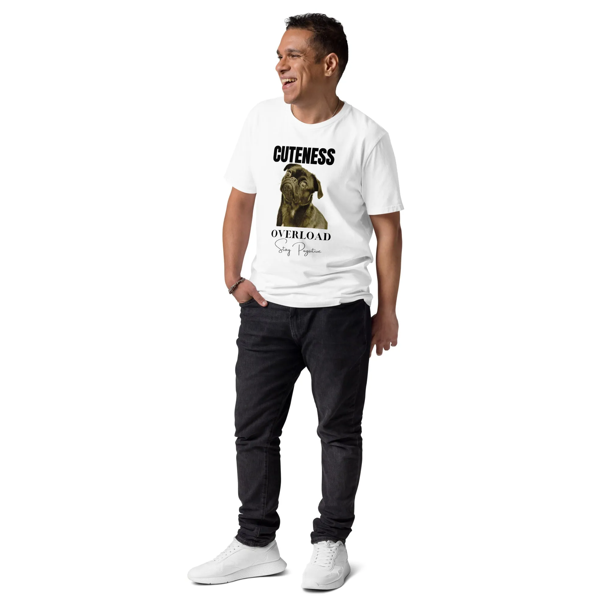 Love Pugs, unisex organic cotton t-shirt