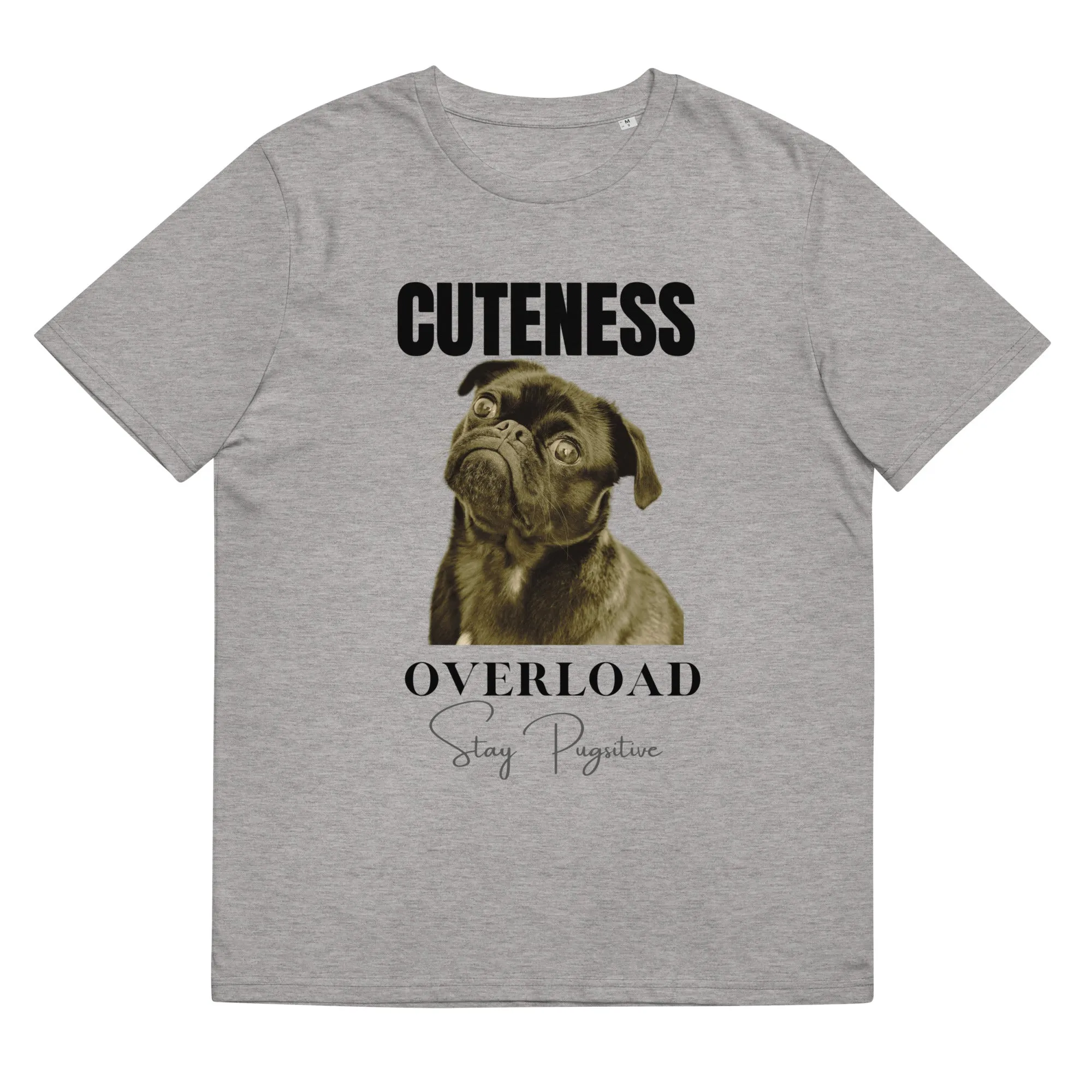 Love Pugs, unisex organic cotton t-shirt