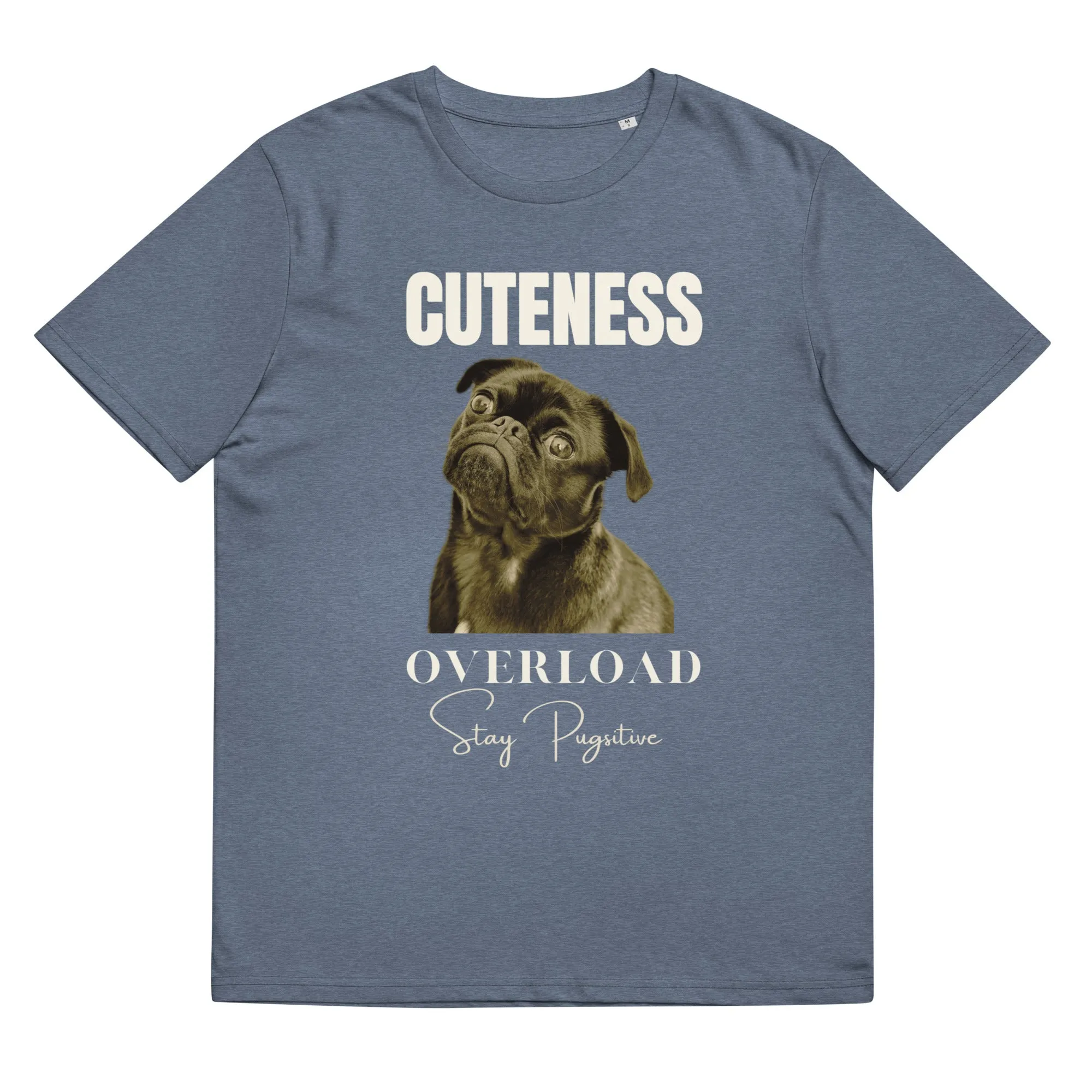 Love Pugs, unisex organic cotton t-shirt
