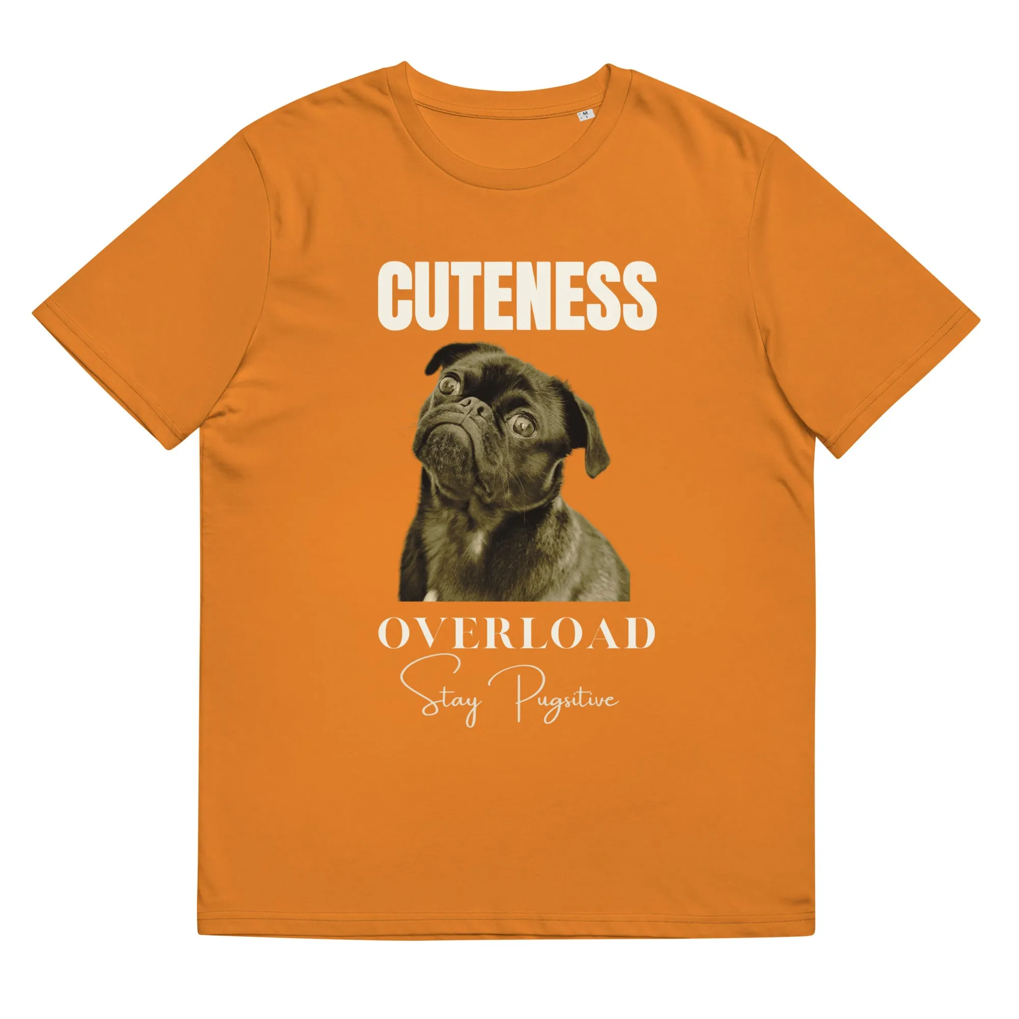 Love Pugs, unisex organic cotton t-shirt