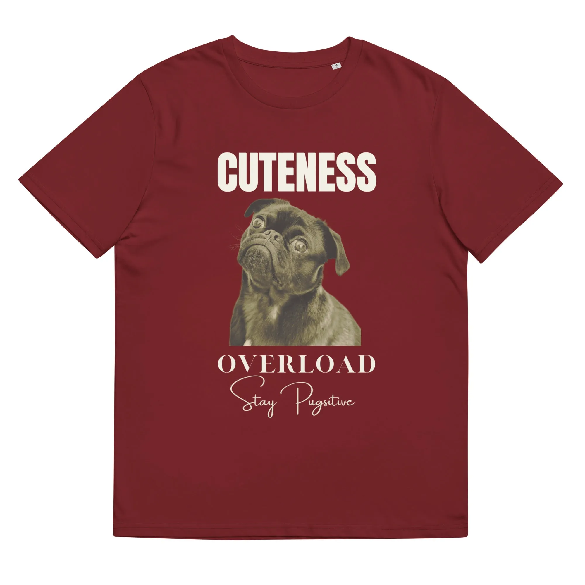 Love Pugs, unisex organic cotton t-shirt