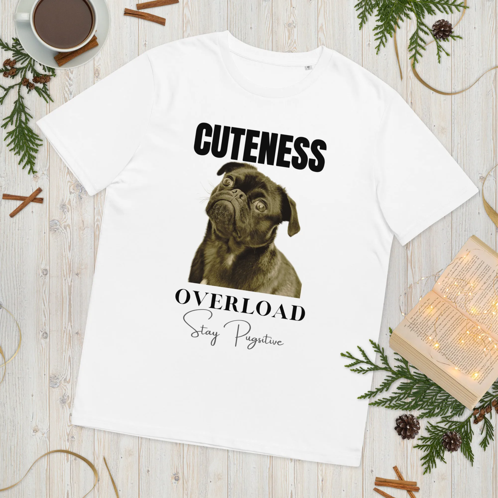 Love Pugs, unisex organic cotton t-shirt