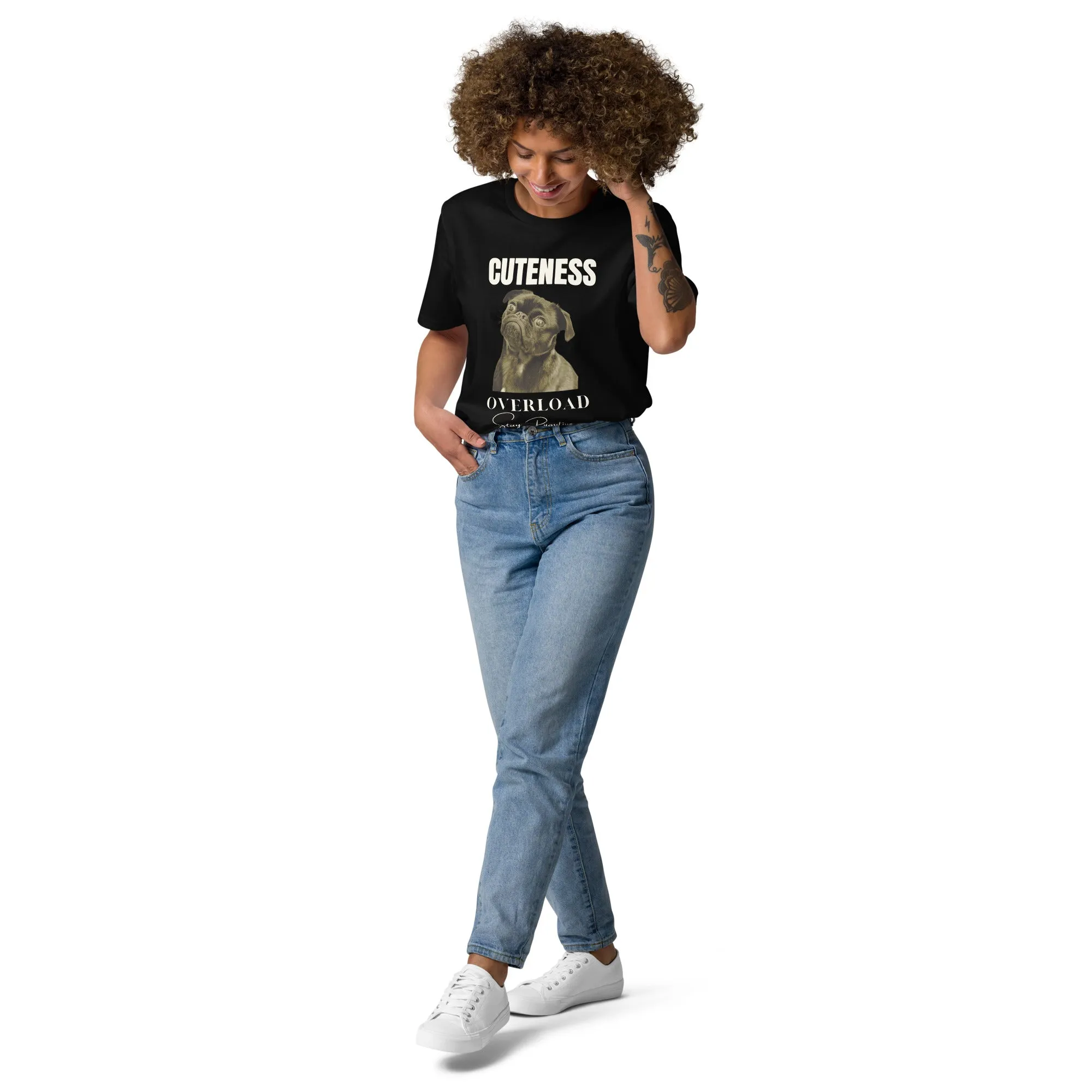 Love Pugs, unisex organic cotton t-shirt