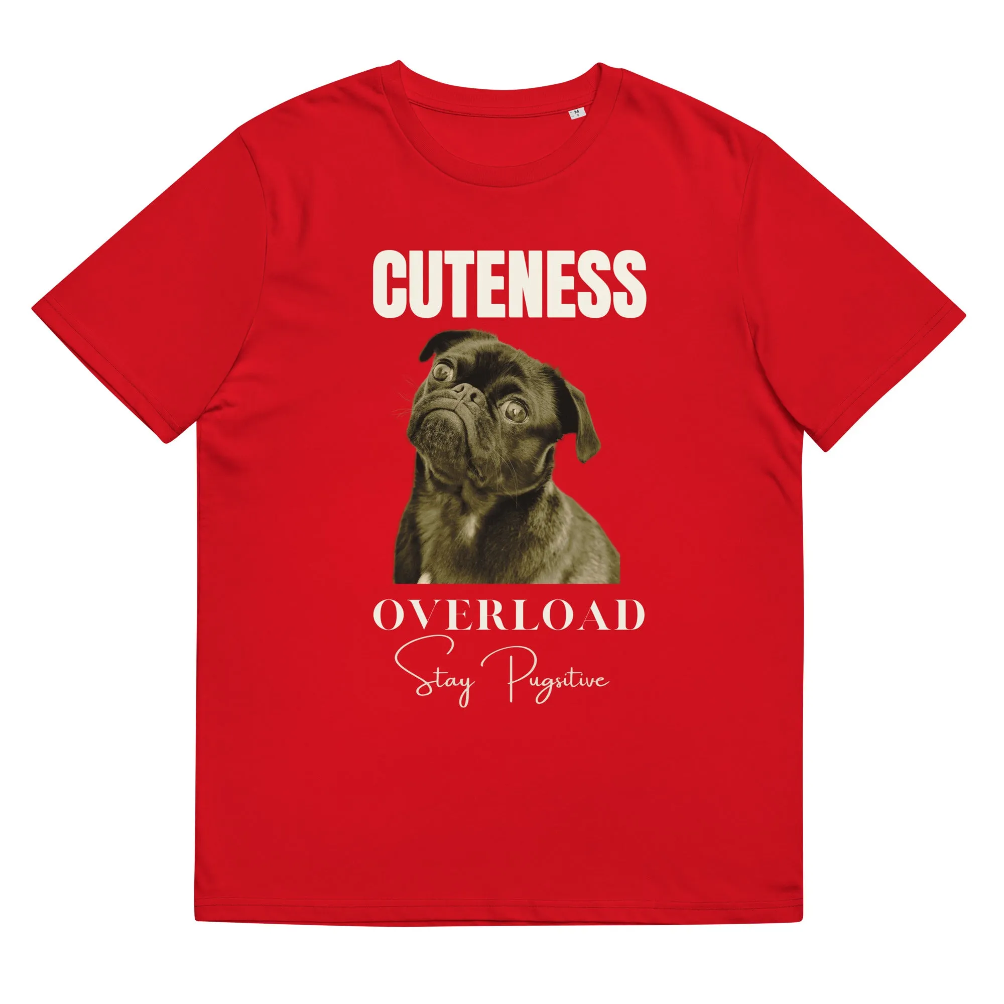 Love Pugs, unisex organic cotton t-shirt