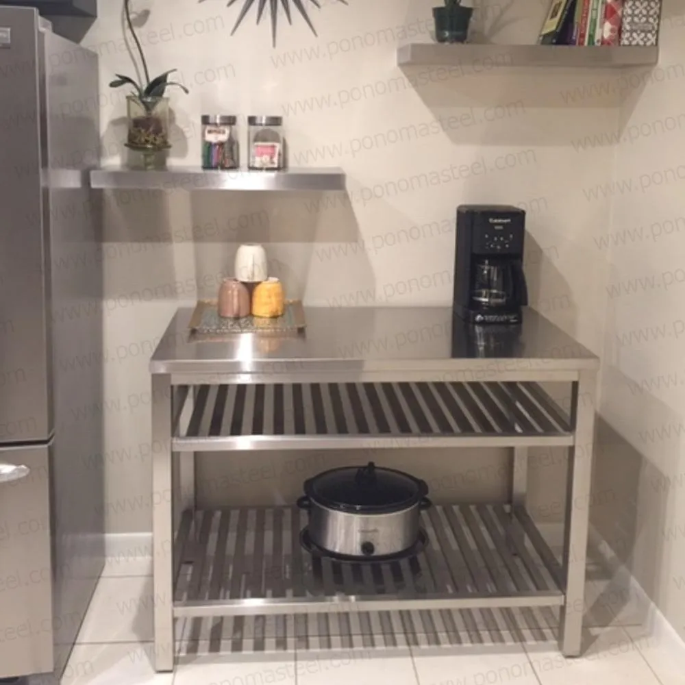 Metal shelves 12"- 17" (cm.30.5 - 43.1) made-to-order Ponoma®