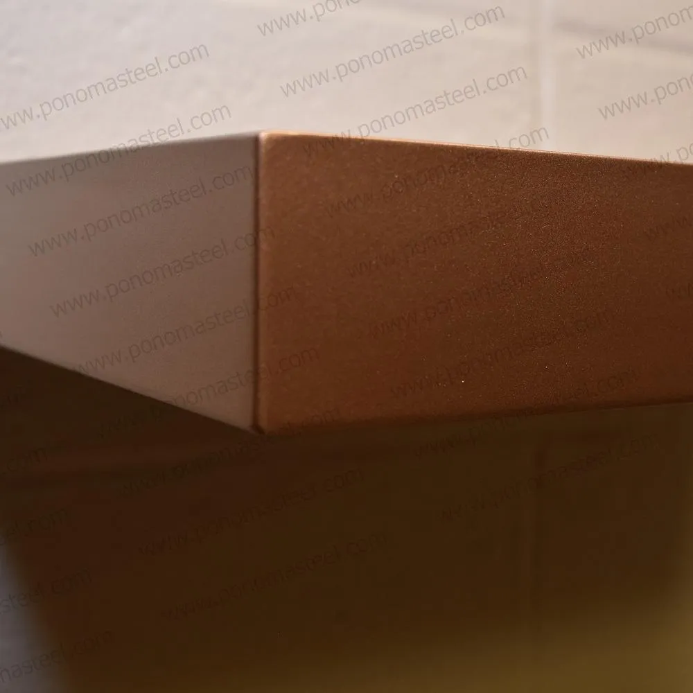 Metal shelves 12"- 17" (cm.30.5 - 43.1) made-to-order Ponoma®