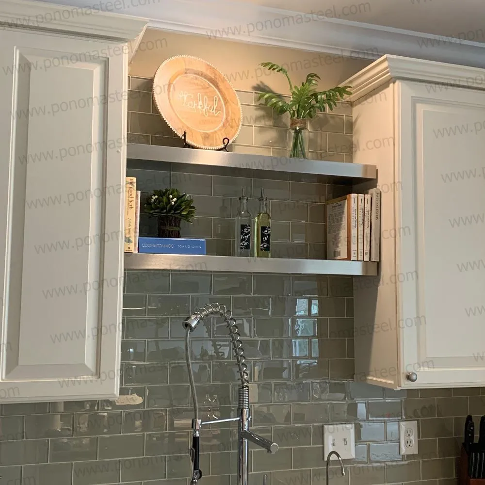 Metal shelves 12"- 17" (cm.30.5 - 43.1) made-to-order Ponoma®